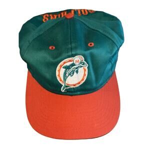 VINTAGE Miami Dolphins Competitor SnapBack Hat Cap NFL Football RETRO 90s Clean